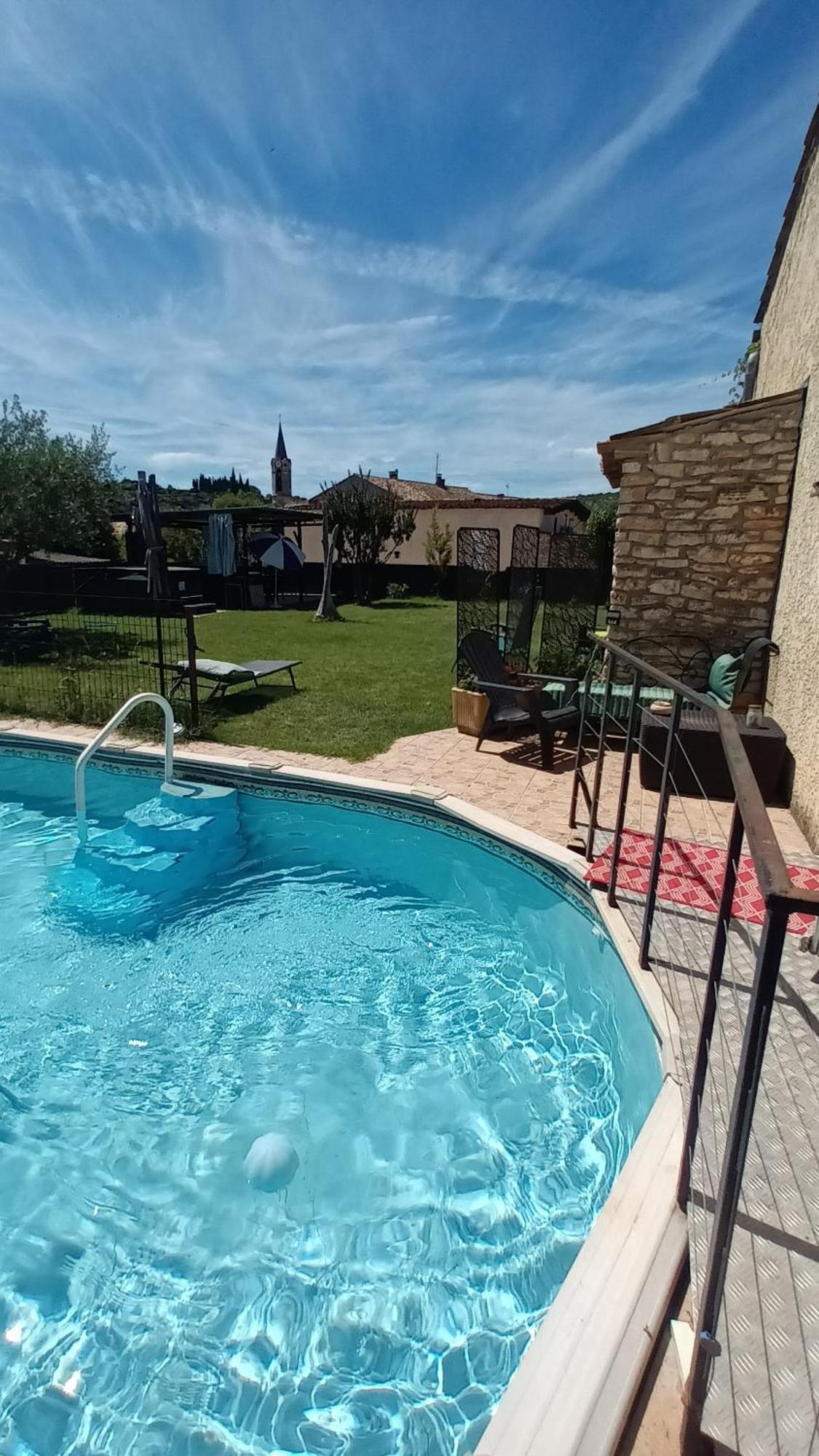 Chambres D'Hotes & Jacuzzi - A L'Ombre Des Amandiers Saint-Martin-dʼArdèche エクステリア 写真